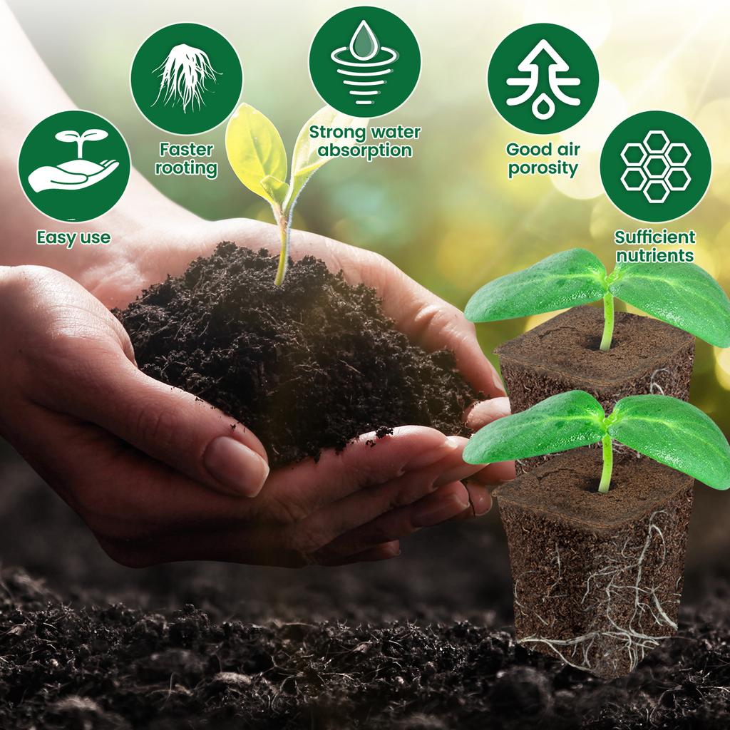 50Pcs Seed Grow Sponges Water Absorbent Hydroponic Pods Kit Replacement Root Garden Plant Plant Nutrients Growing System