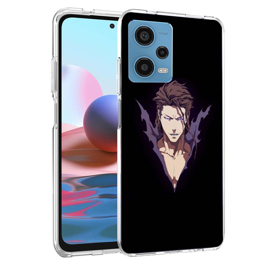 Чехол для телефона Bleach Айзен Соуске для Redmi Note 13 12 14 15 Pro Plus 13R 11 11T 11E 11S 10 Pro 10S 9 9S Прозрачный ТПУ Чехол