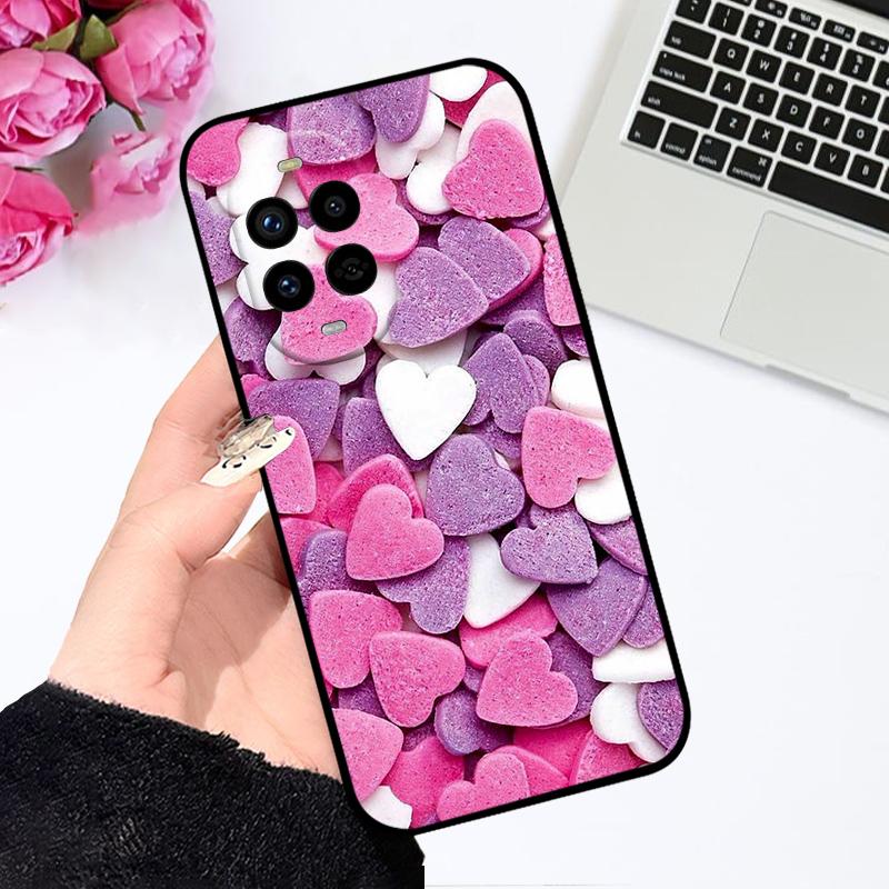 Для Huawei nova 13 5G Чехол BLK-AL80 Цветочный Ударопрочный Силиконовый Матовый TPU Чехол для Телефона Для Huawei nova 13 Pro Capa MIS-AL00 Fundas