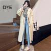 Women's Woolen Lapel Jacket Long Sleeve Coat with Front Pockets Casual Outerwear Female Overcoat for Autumn Winter Daily Wear