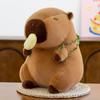 Креативная плюшевая игрушка-кукла Капибара в шапке из дуриана для фестивалей