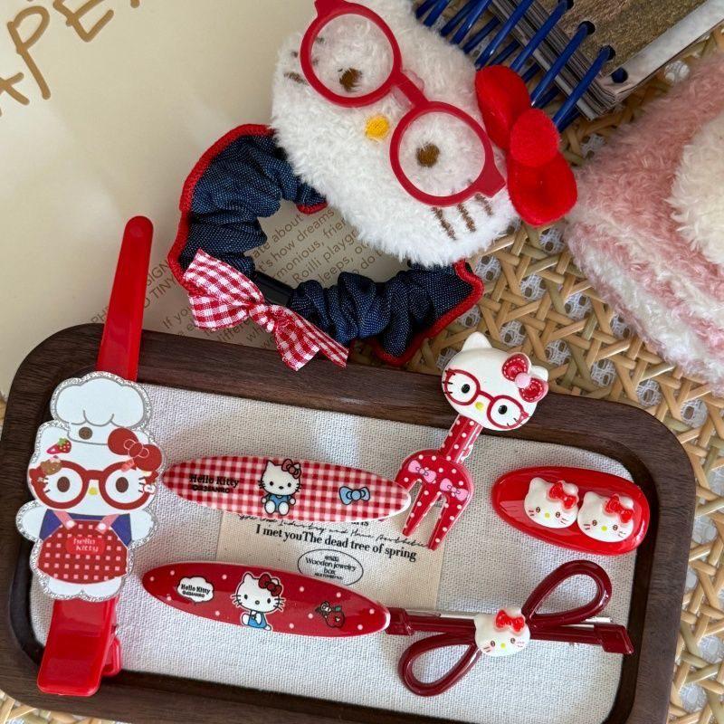 Набор заколок для волос Hello Kitty из 15 предметов – Милые японские мультяшные аксессуары для волос