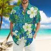 Men's Fashion Loose Hawaiian Printed Short Sleeve Beach Shirt