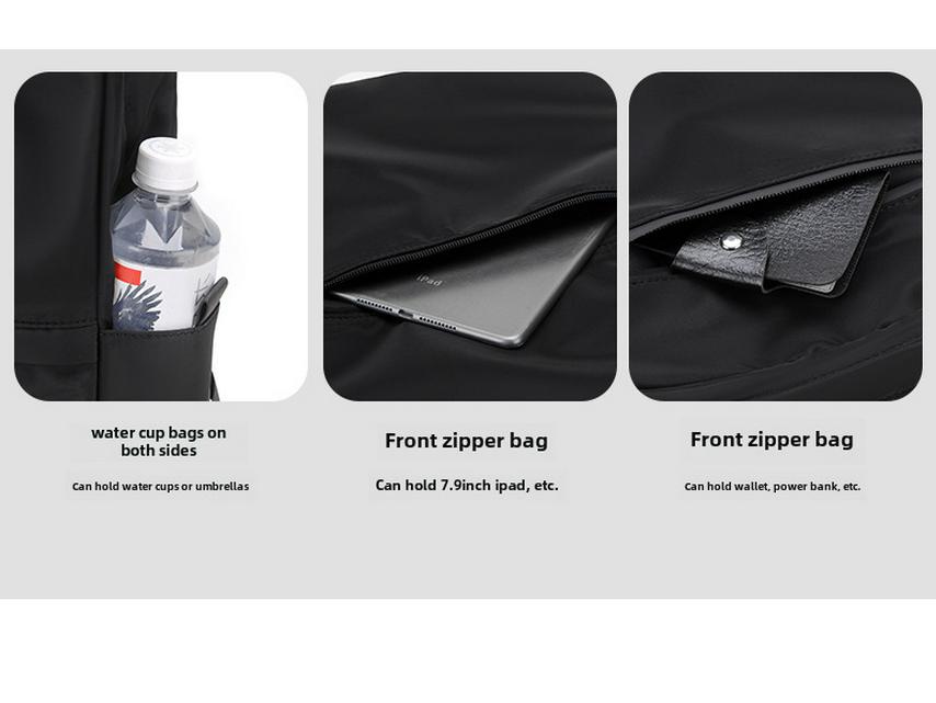 Stylish 14-inch Backpack: Large Capacity for Commuting, School, or Daily Use - Unisex Design Suitable for Junior High Students.