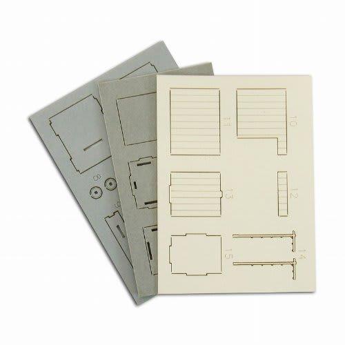 Sankei 1/150 Diorama Option Kit Coin Rice Mill Paper Craft