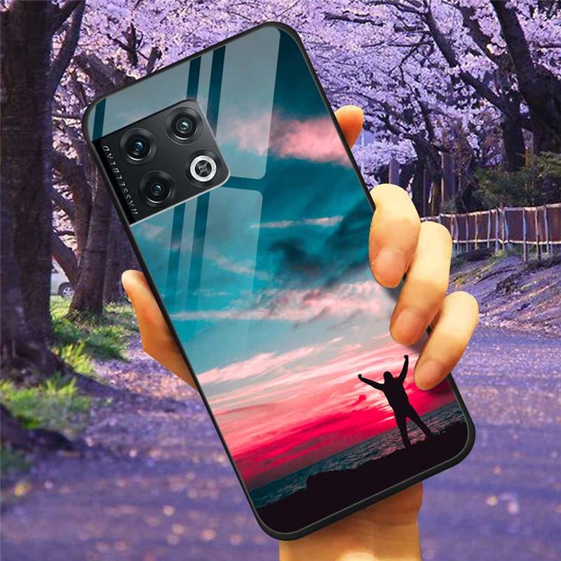 For OnePlus 10 Pro 5G Case 6.7'' Tempered Glass Starry Marble Hard Back Cover for One Plus 10Pro Funda Capa Oneplus10pro Coque