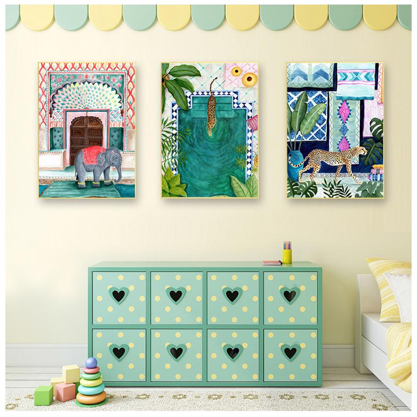 Canvas Painting Wall Pictures For Living Room Home Decor Morocco Cheetah llama Leopard Jungle Nordic Posters And Prints Art