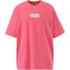 ONITSUKA TIGER Крупный повседневный свитер с логотипом бренда Dopamine и буквенным принтом, футболка унисекс с круглым вырезом и коротким рукавом, розовая 2183B280-700