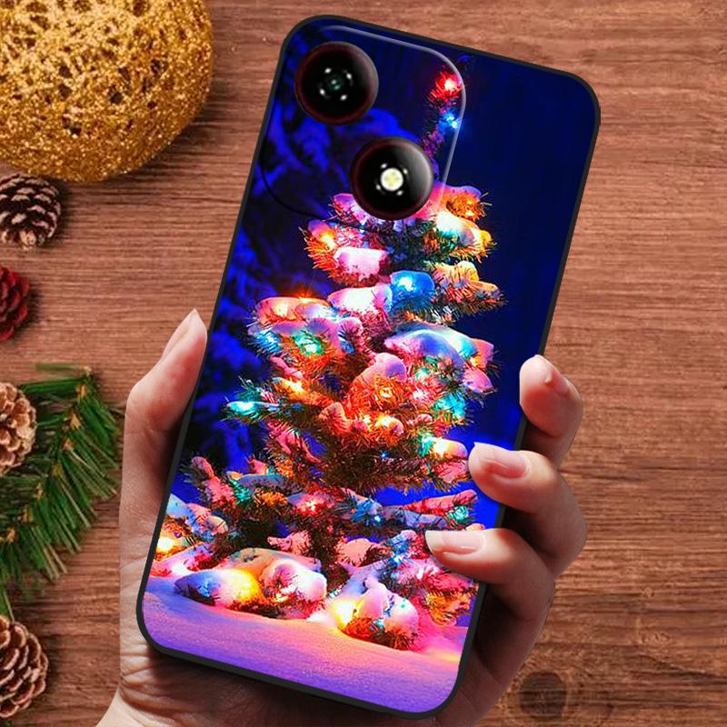 Рождественская расписная обложка для ZTE Blade A35e A35 A55 A75 4G Nubia Focus Pro 5G Чехол Силиконовые Мягкие Fundas Чехол для телефона A35 e A 55
