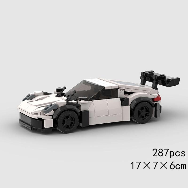 MOC Скоростной Грузовик для Гонки Строительные Блоки - Техническая Модель Суперкара Транспортного Средства Кирпичная Игрушка