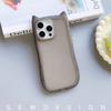 Простые и прозрачные кошачьи ушки подходят для чехла на телефон Apple 16 iphone15pro персонализированный и креативный 13pro нишевый 11
