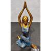 Resin Lady Yoga Poses Showpiece for Home Decor Showpiece, Lady Yoga Posture for Home Shelves Decorative Item