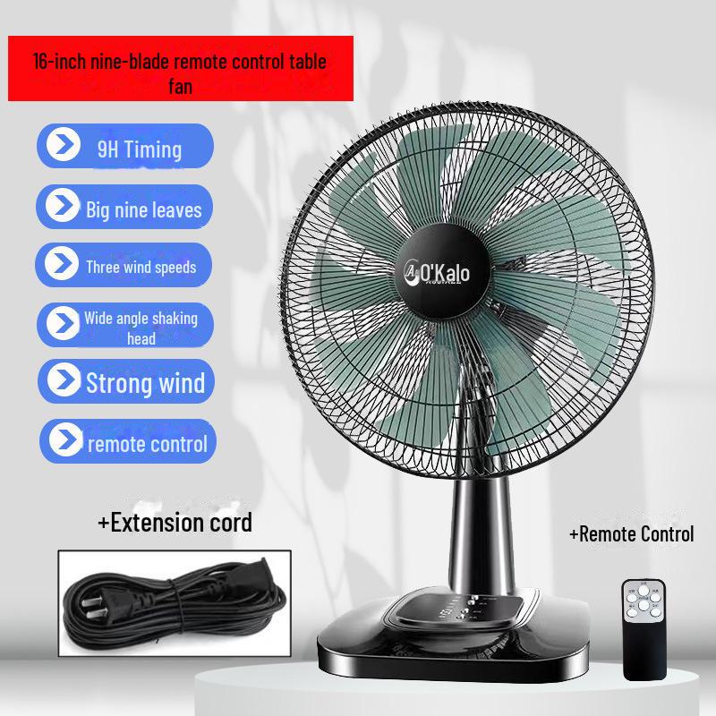 Бесшумный настольный электрический вентилятор: 12/16-дюймовый качающийся настольный вентилятор для дома или общежития