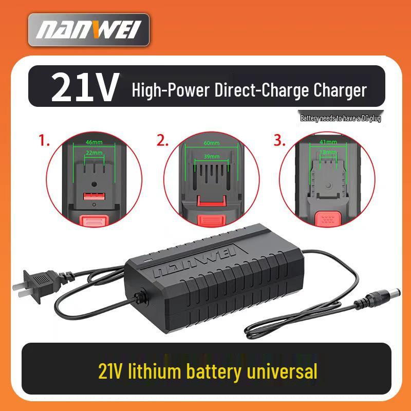 Угловая шлифмашина и дрель Nanwei 21V с литиевым аккумулятором, зарядным устройством