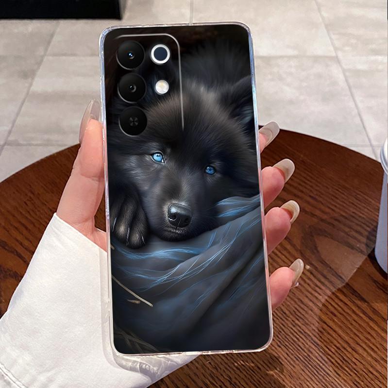 Чехол для телефона Realme C85 Pro C85pro 4G 2025 Чехол Прозрачный Роскошный Милый Кошка Кролик Забавный Модный Любовь ТПУ Мягкий Силикон Задняя Крышка