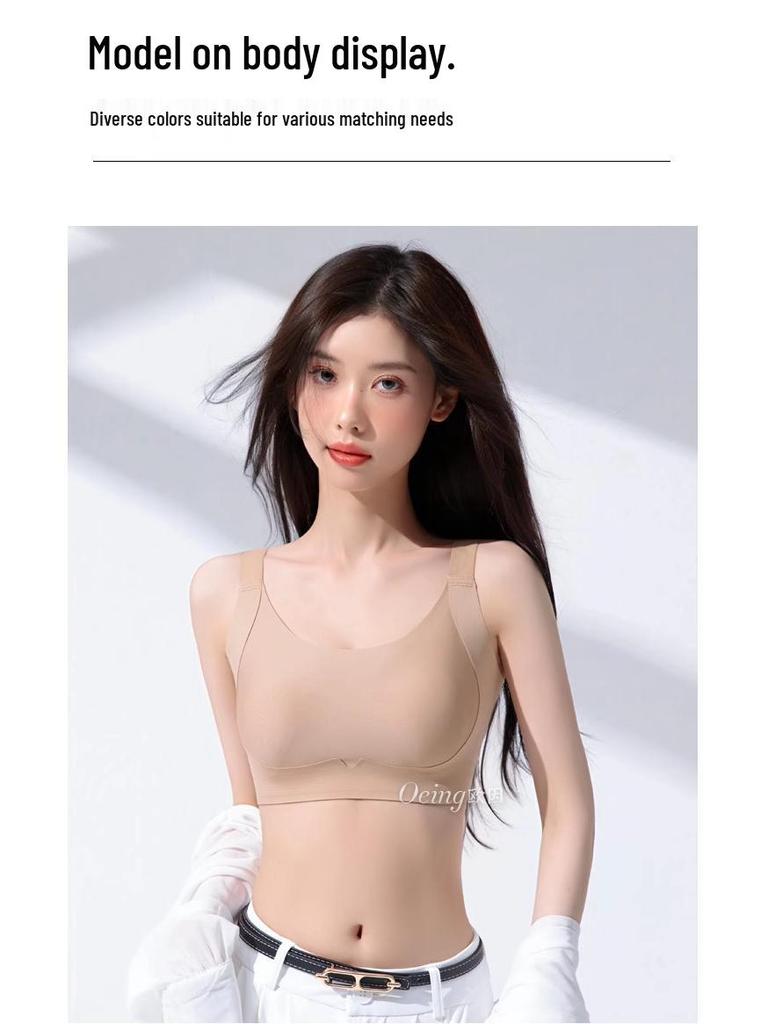 Ultra-Thin Seamless Lift Bra: Invisible Rabbit Ear Cup for Women