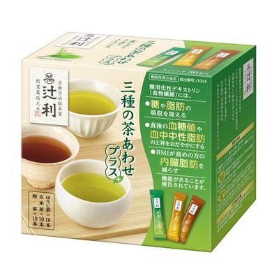 Tsujiri Три вида чая плюс 30 пакетиков [Функциональный продукт]