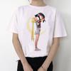 Sailor Moon Summer Fashion T -Shirt Women Harajuku Short Sleeve Fun Ulzzang T -Shirt Cute