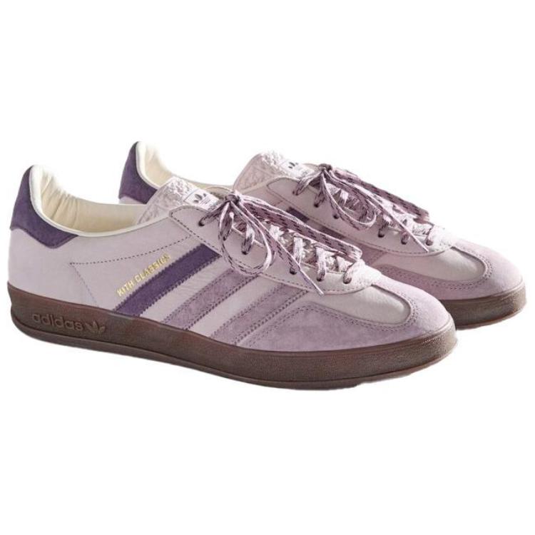 Kith x adidas Gazelle Indoor Classics Program - Пепельно-фиолетовые унисекс кроссовки Ледяной-фиолетовый Gum IH0120