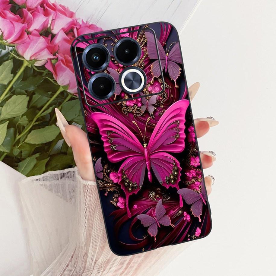 Чехол для Infinix Note 40 4G 5G X6852 X6853 Модный Мультяшный Мягкий Чехол Для Infinix Note 40 Pro Note40 Pro+ X6851 X6850 Чехол для Телефона
