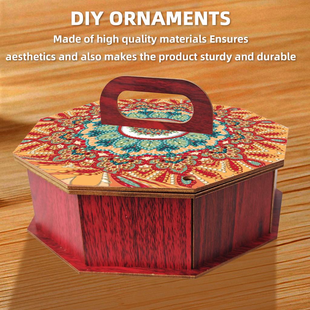 5D DIY Алмазная Живопись Кристальная Картина Коробка для Закусок Деревянные Стразы Декоративная Держатель Коробка Особой Формы Подарки на День Рождения для Друзей
