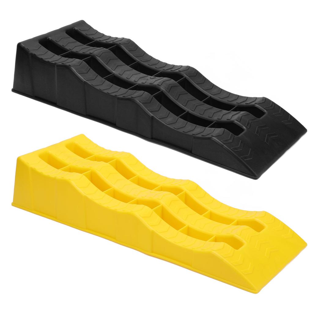 2PCS Automotive Leveling Ramp 7716LBS Capacity 3 Different Height Long Lasting Use for Travel Traile