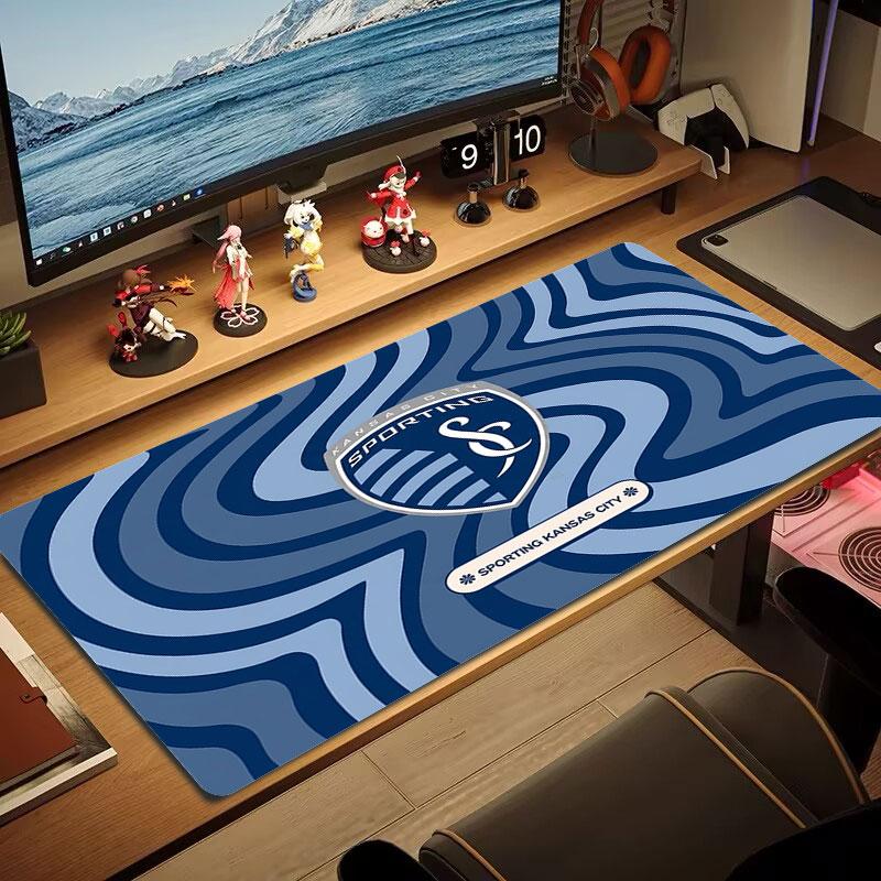 Sporting Kansas City Коврик для мыши большого размера Большая игровая подставка для стола Нескользящий Коврик для ноутбука Планшета Большой коврик для мыши XXL Игровой коврик для мини-ПК С заблокированным краем