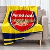 Arsenal F.C Theme Printed Blanket - Perfect for Couch, Bed, Travel & Outdoor Use | Machine Washable, Cozy & Durable.
