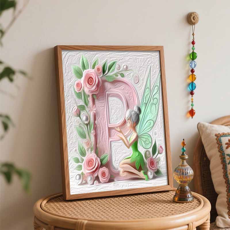 Disney Oil Painting Painting Art Tinkerbell Cultivating Gifts Home Decoration