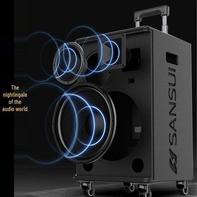 Портативная уличная караоке-колонка SANSUI E15, штекер CN (адаптер в комплекте)