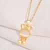 Опаловое колье с кроликом Женское Премиальный Универсальный Дизайн Милая Подвеска Украшение