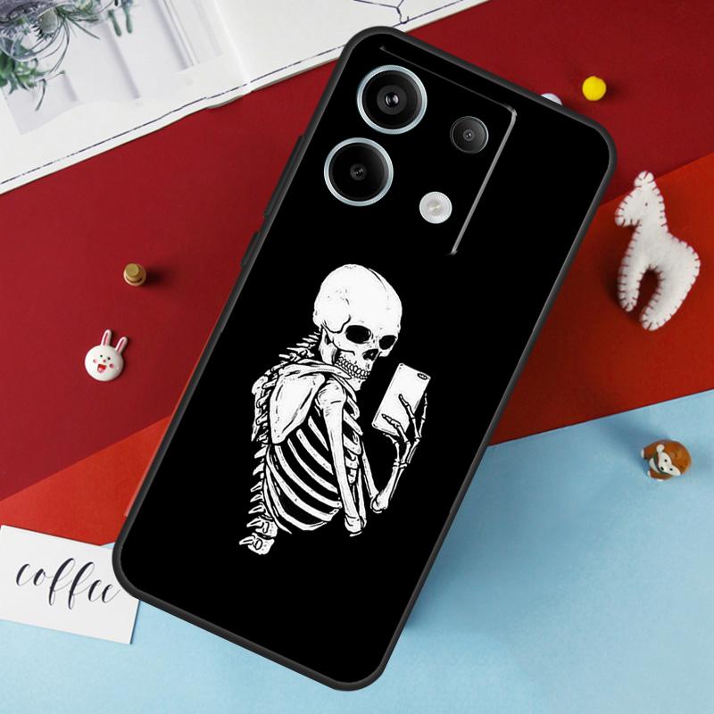 Эстетичный скелетный чехол для Xiaomi Redmi Note 13 Pro 14 12 11 10 15 Pro Plus Redmi 10C 12C 13C 14C 15C 15