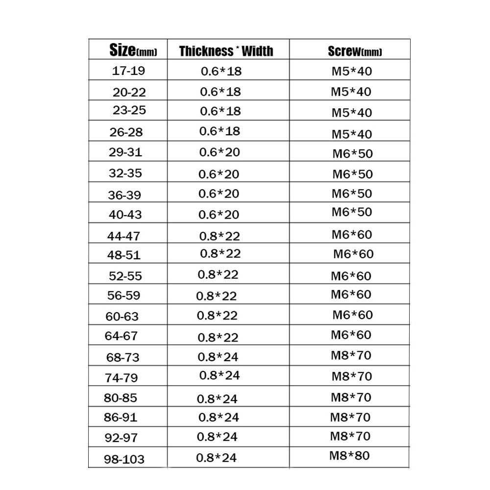 T Bolt Hose Clamps 304 Stainless Steel Exhaust Air Sealing New Water Pipes Sealing