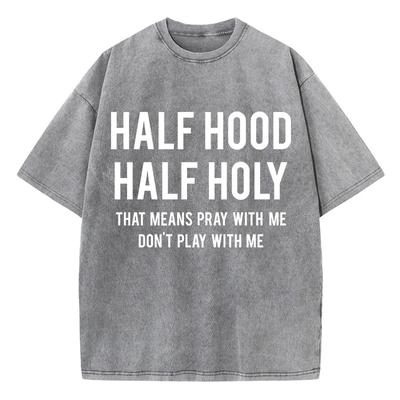 Женские футболки с принтом Pray With Me Don't Play With Me, с коротким рукавом, с круглым вырезом, из хлопка, одежда