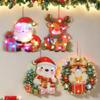 2025 Christmas Luminous Door Hanging Decorations Christmas Home Diy Decorations Scene Layout Decorations