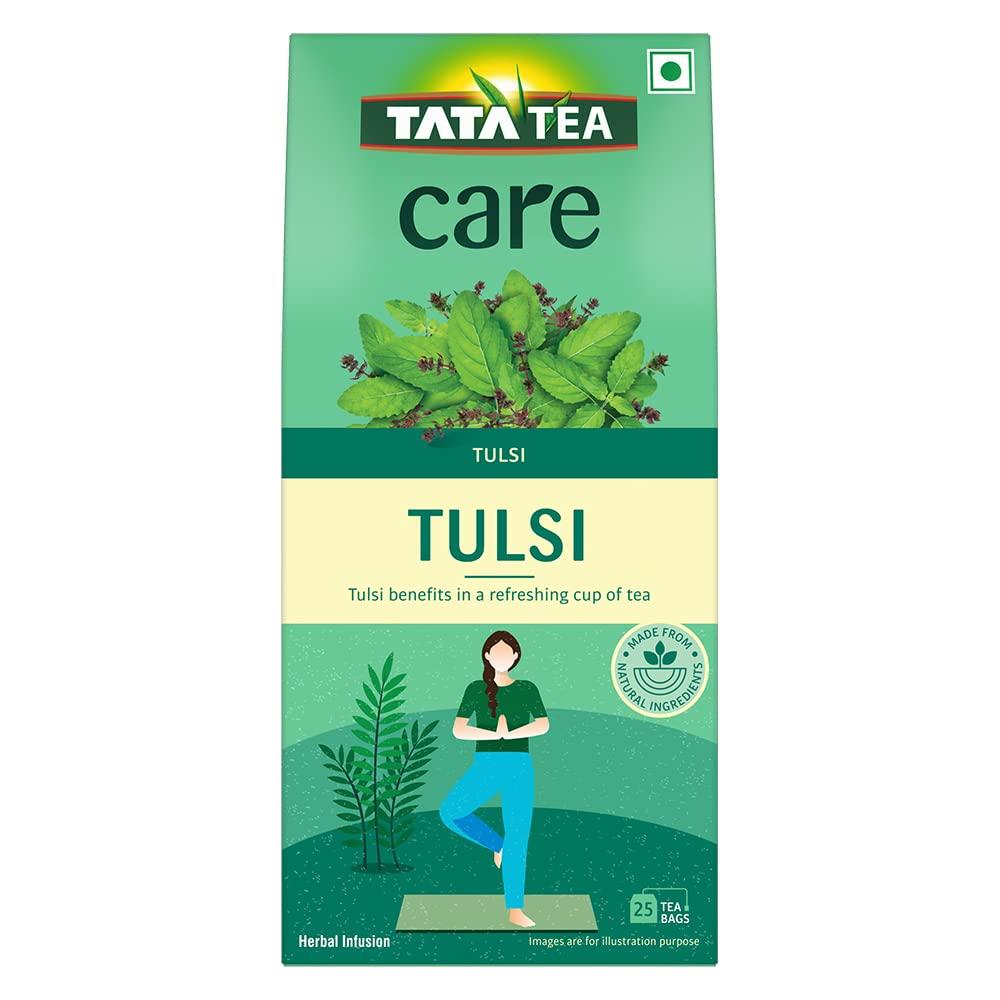 Зеленый чай с Тулси (25 пак), Tulsi Herbal Infusion Green Tea,  Tata Tea