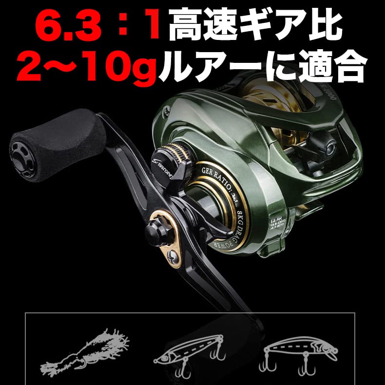 Катушка VISPREA, рыболовная катушка с приманкой, легкая, с максимальным сопротивлением 8 кг, с мелкой канавкой, алюминиевая сплавная катушка для горной рыбалки