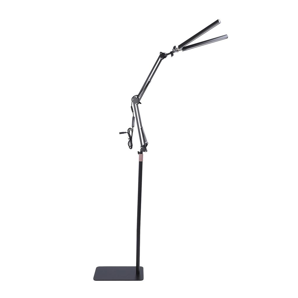 Double Head LED Floor Lamp Esthetician Light 3 Color Temperature Adjustable Brightness Eye Care