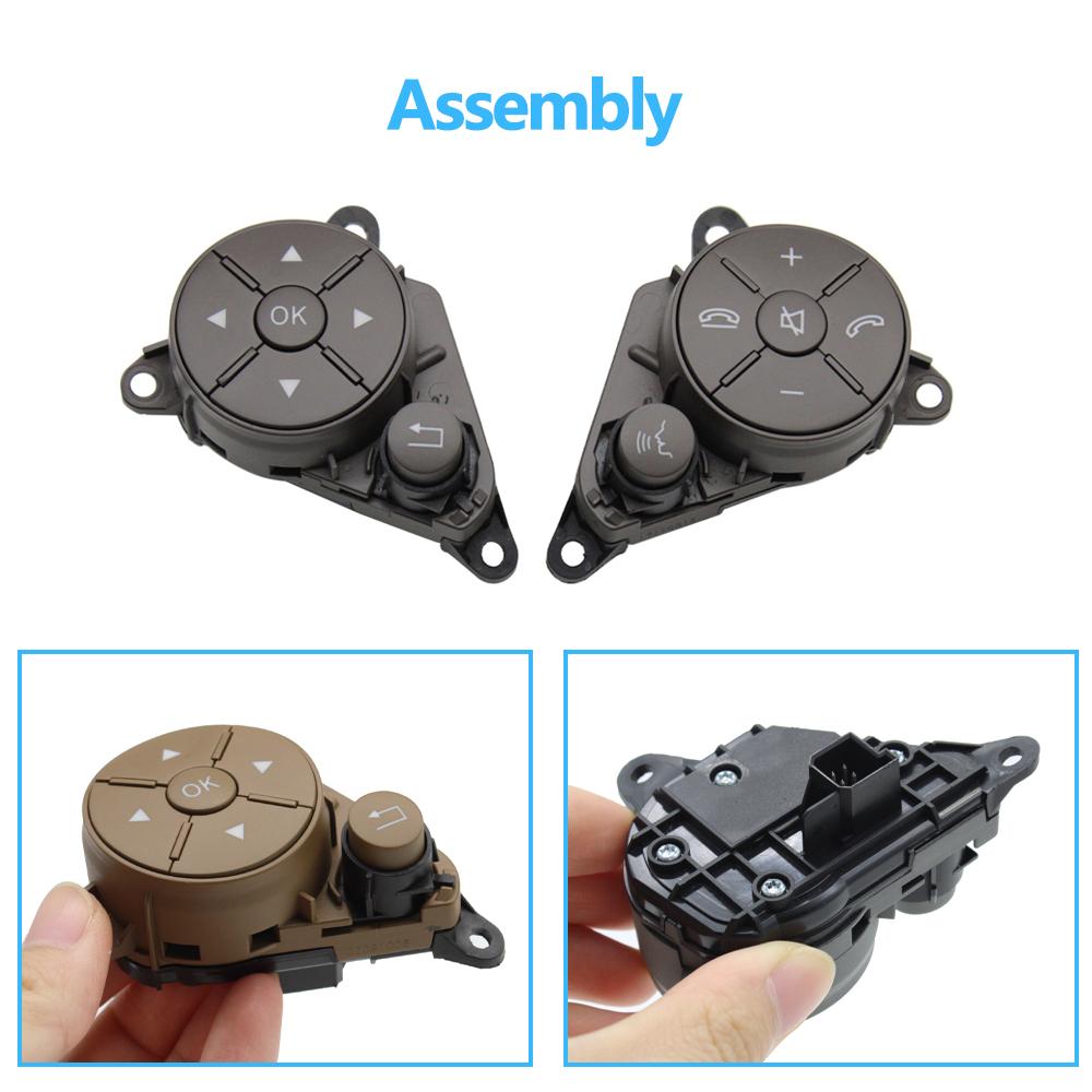 Car Steering Wheel Control Buttons Cover For Mercedes Benz C GLK E Class W204 W207 W212
