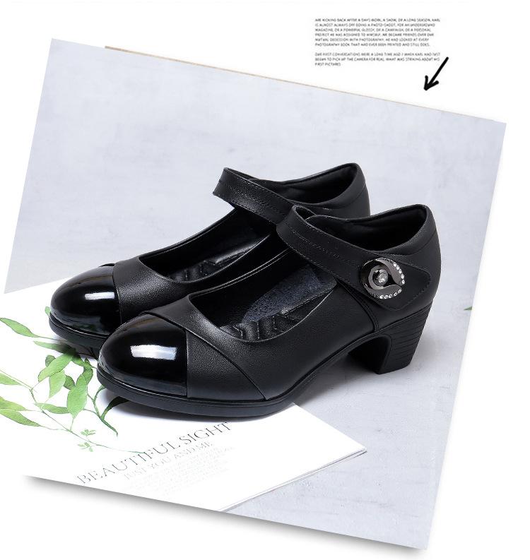 Мода 2024 года, новые женские туфли на мягкой подошве, удобные весенние и осенние, туфли для мам с одной пуговицей, танцевальные туфли для уличного шопинга и отдыха
