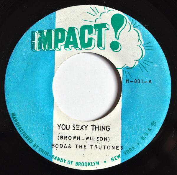 7-дюймовая пластинка BOO THE TRU TONES You Sexy Thing H001 Impact US Регги Ска Даб Б/у