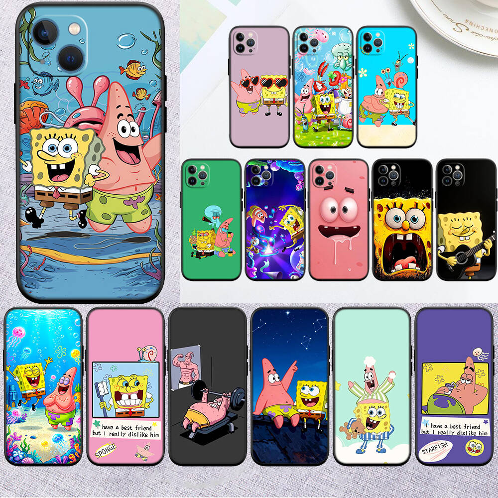 RT24 S-SpongeBos Phone Shell Case for Redmi Note 8 9 10 11 11S 10C 10X 10A 10T 9A 9C 9T 9S 8T Pro Max Plus Prime