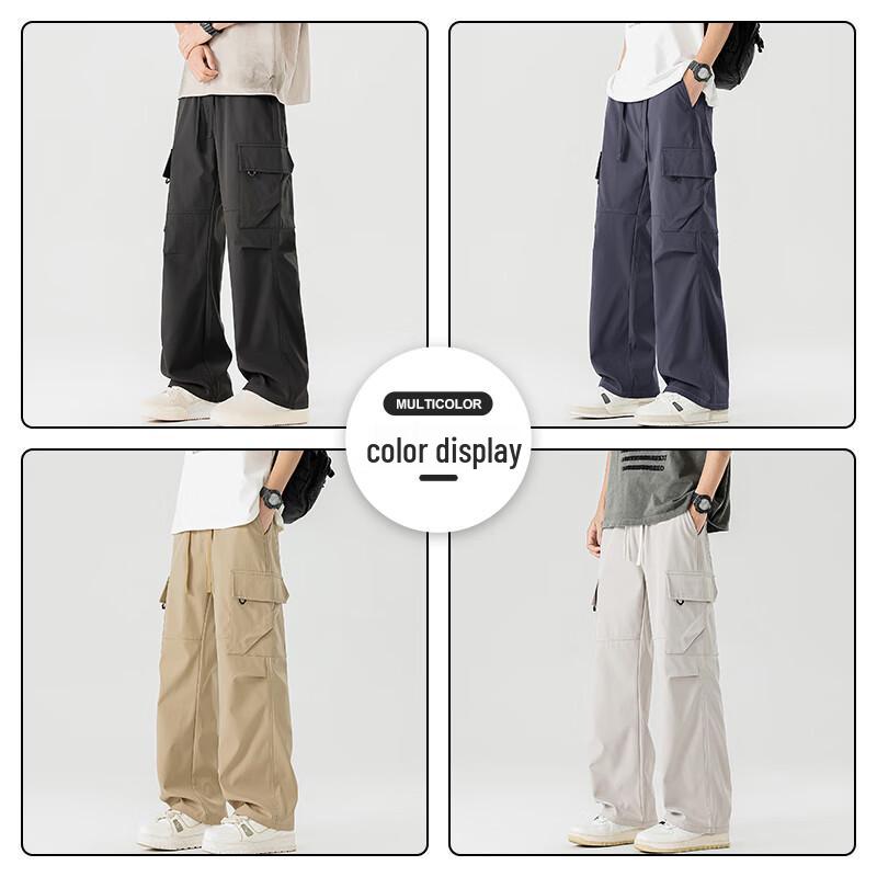 Mark Fairwhale Men's Trendy Straight-Leg Cargo Pants