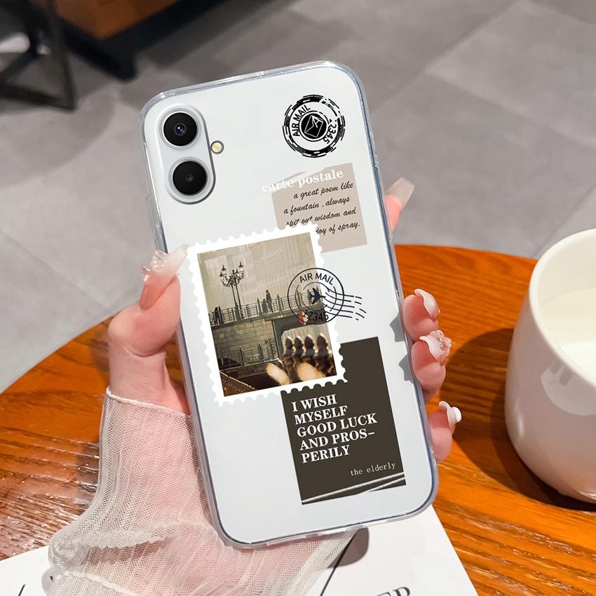 For Samsung A07 A71 M36 F36 F56 A17 A37 A53 A54 Phone Case Summer Fruit Patterns Ultra Thin Transparent TPU Protective Shell For Samsung Bumper Casing