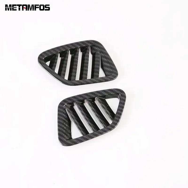 Interior Accessories For Kia K7 Cadenza - Carbon Fiber Front Upper Air Conditioner AC Vent Outlet Cover Trim