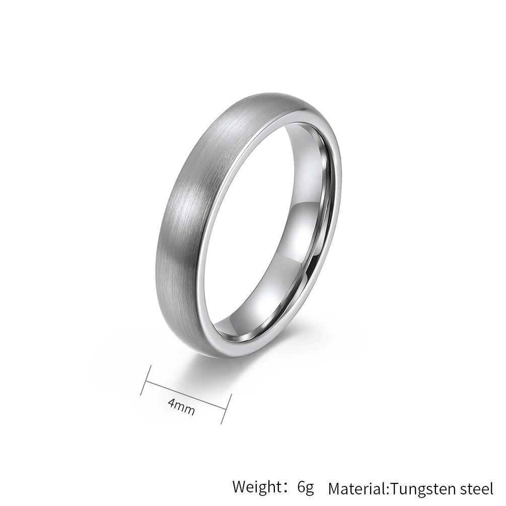 4 6 8 мм матовое вольфрамовое кольцо для мужчин и женщин модное простое унисекс парное кольцо золотого цвета хип-хоп ювелирные изделия аксессуары