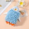 Lovely Penguin Chenille Hand Towel Quick Drying And Easy To Hang For Home Decoration Hand Towels 1PC