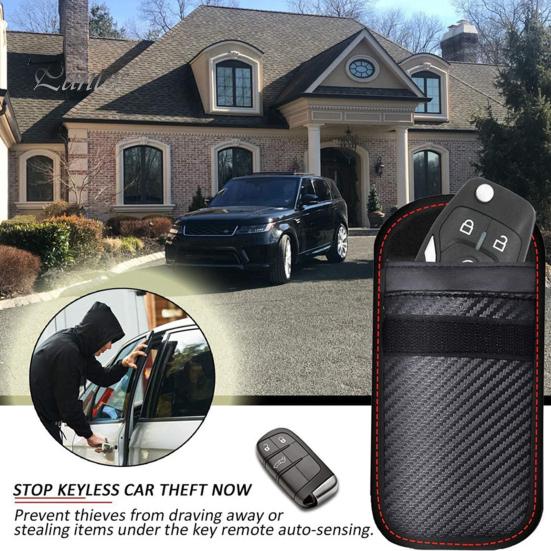 1/2 шт., сумки для ключей от автомобиля, защитные клетки, компактные размеры, портативные противоугонные чехлы с блокировкой сигнала, RFID-брелок, защитные чехлы