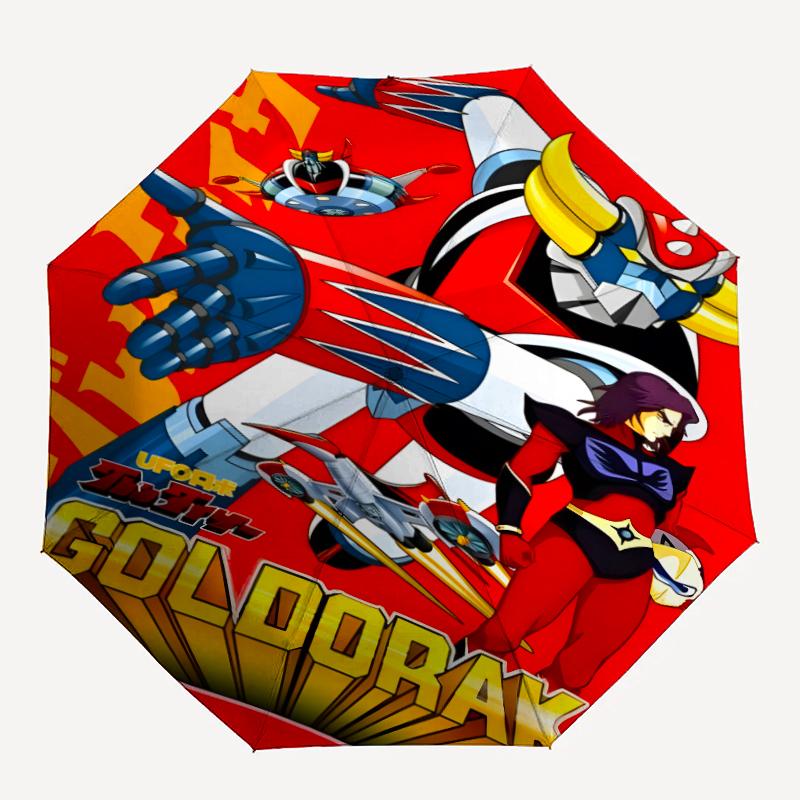 1pc UFO Robot Grendizer1 Umbrella, Sun Protection, And UV Shielding. It Has Eight Sturdy Ribs for Outdoor Use And Perfect Gift