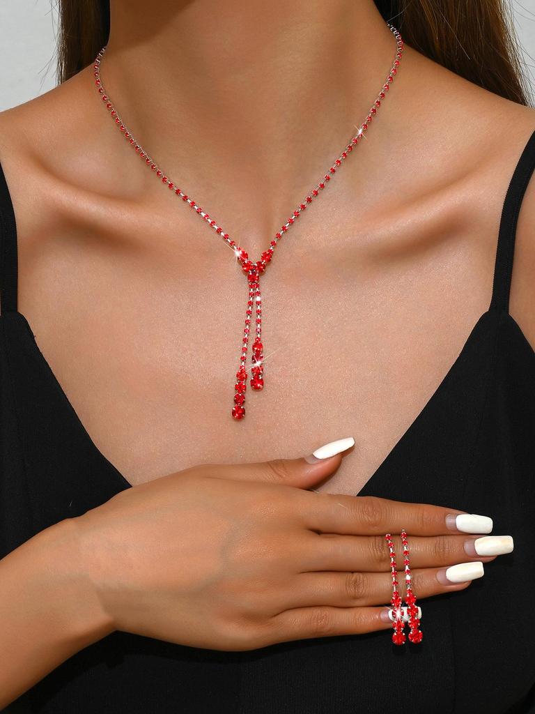 Элегантный комплект свадебных украшений: Серьги, Ожерелье и Браслет с Различными Вариантами